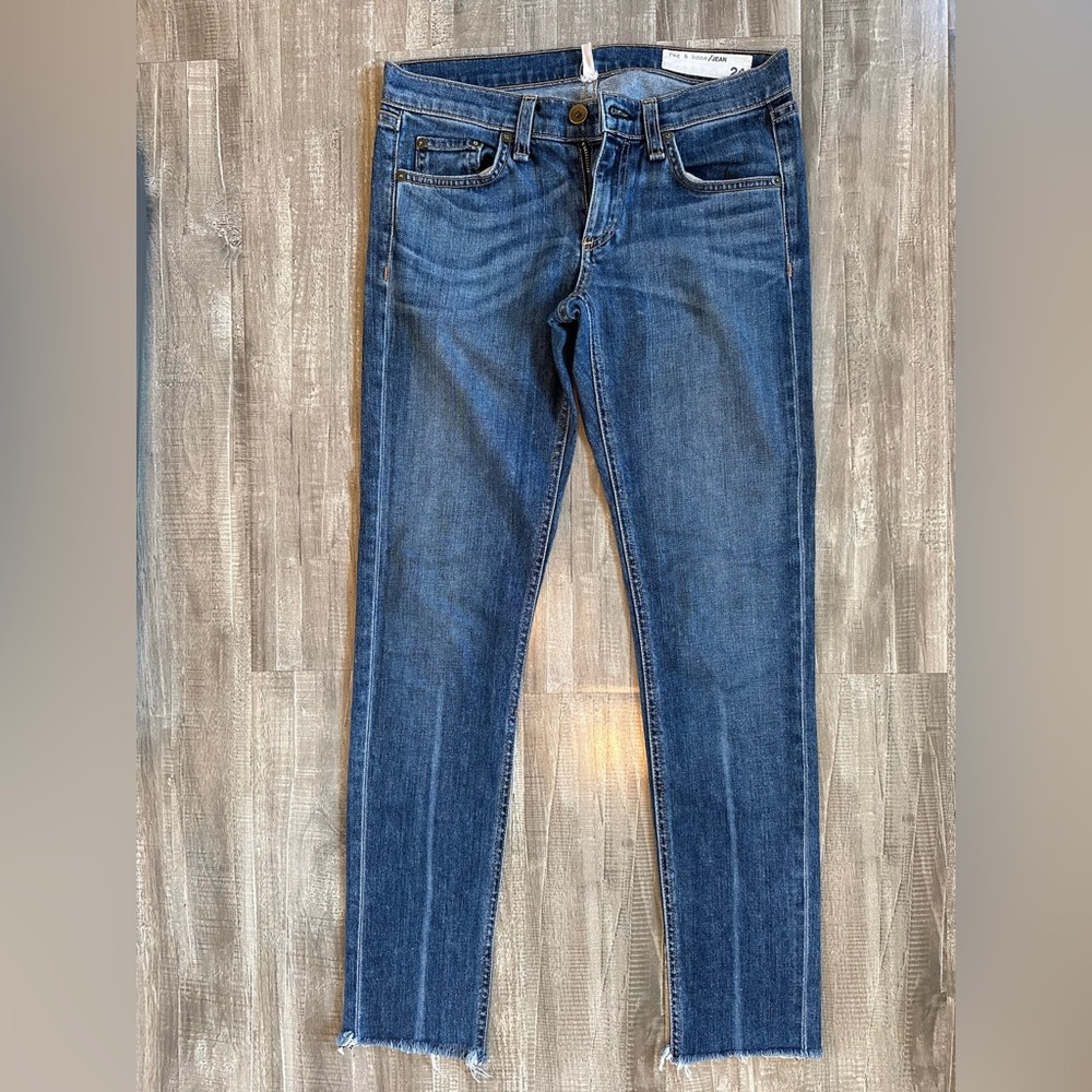Rag & Bone Classic Indigo Cropped Jeans